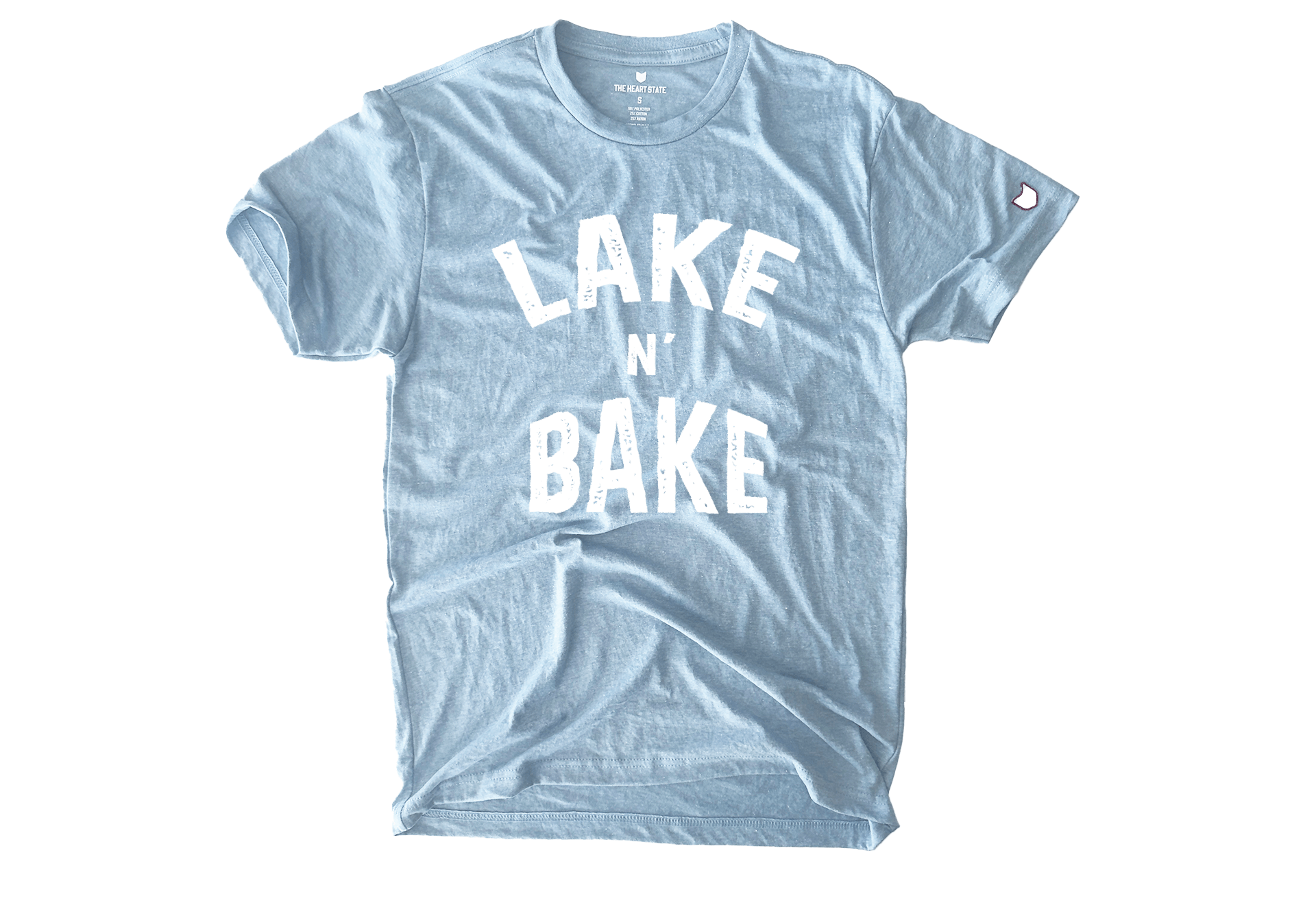 Lake n’ Bake T-shirt celebrating summer lake days and good vibes by The Heart State