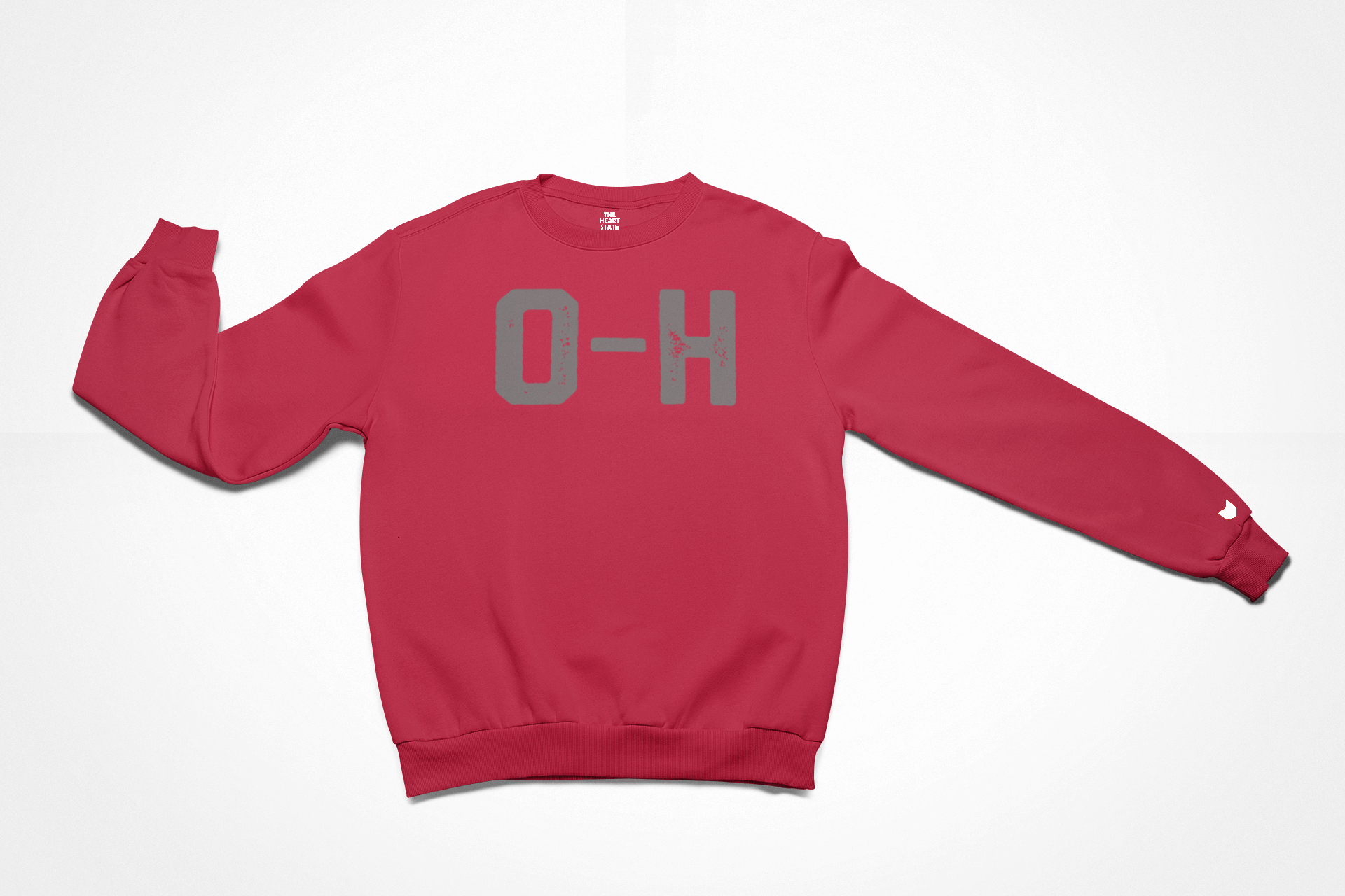 O-H Fleece Sweatshirt with Ohio pride design by The Heart State